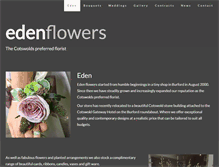 Tablet Screenshot of eden-flowers.co.uk